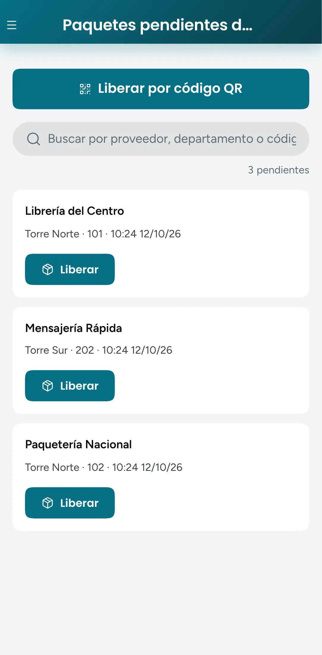 Entregar un paquete